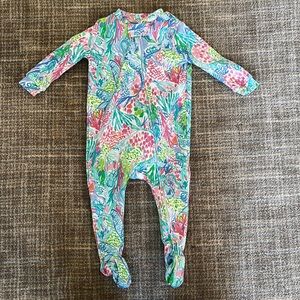 Lilly Pulitzer Mermaid Cove Organic Nursery Pajama in 3-6M